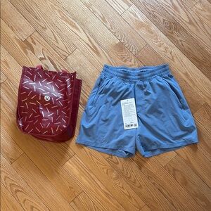 New Men's Lululemon Light Blue Pace Breaker Shorts 5" Inseam Sz. XS